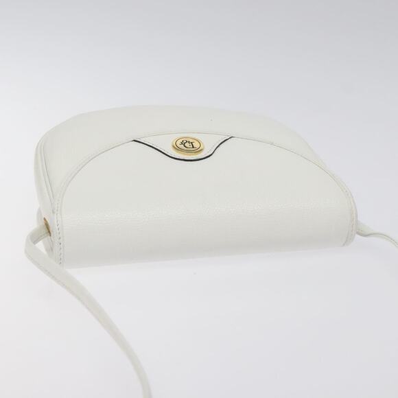 Lady dior leather handbag Dior White in Leather - 65671117 DIOR Shoulder Bag Leather White Gold